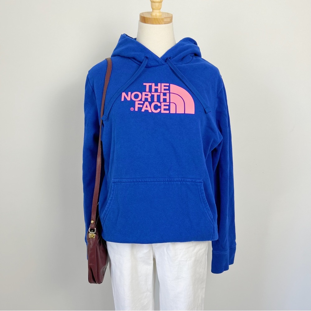 Blue and Pink The North Face Hoodie
